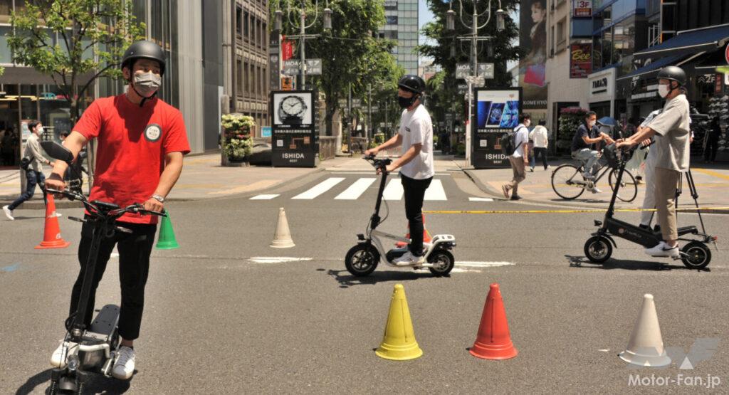 電動キックボード、新宿の歩行者天国に進出！「自転車安全利用TOKYO