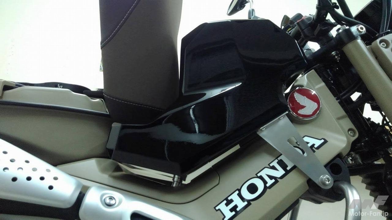 ホンダct125ハンターカブの収納が捗る 荷物入れ ニーグリップも可能にしたfrpボックス 画像ギャラリー 7枚目 全9枚 Motor Fan Bikes モーターファンバイクス