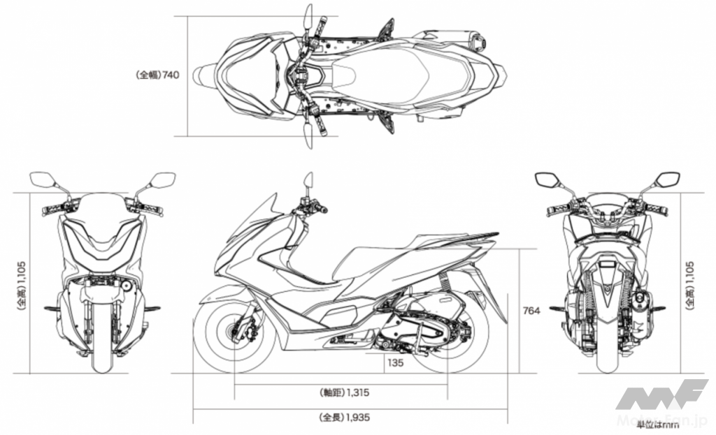 「「もはや125ccスクーターではない」モーター駆動をプラスしたハイブリッドスクーター、新型PCX e:HEV。｜ホンダ」の38枚目の画像