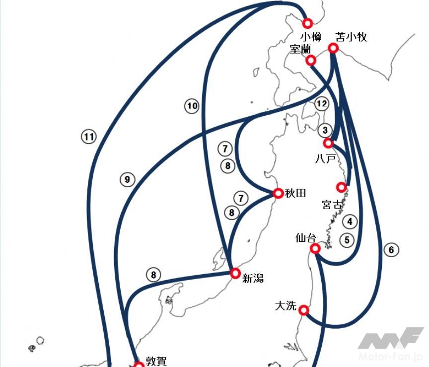 「【愛車で北海道ツーリングの手引き】東京圏住まいのベストなフェリー航路を考える。」の6枚目の画像