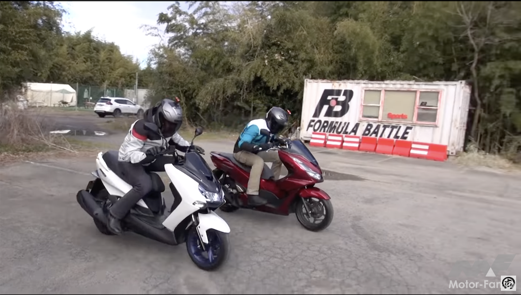 「【動画モトチャンプTV】ホンダPCX VS 150ccスクーター ライバル対決｜乗り比べ編　マジェスティS・NMAX155・ADV150」の4枚目の画像