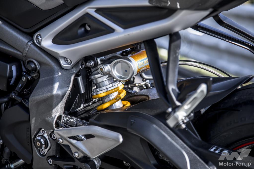 「ストリート トリプル RS試乗｜レーシングスペックを継承する765cc・3気筒エンジンは、ある意味ストリート最強かも？／トライアンフ」の18枚目の画像