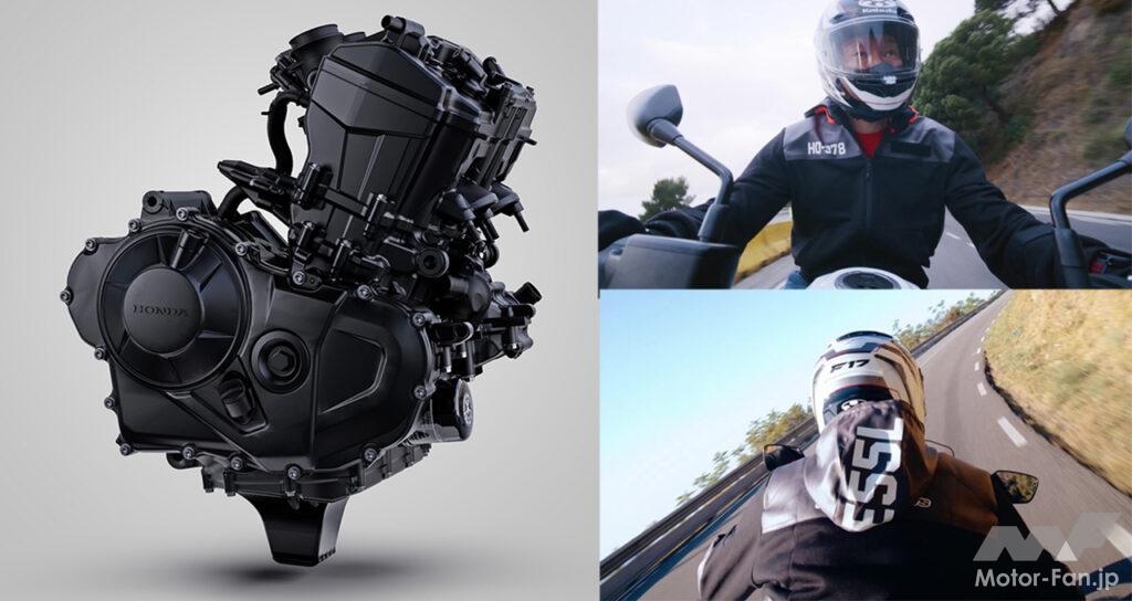 「ホンダ新型ホーネットのエンジンは2気筒！｜エンジンの詳細を世界初公開！｜92馬力のユニカム4バルブ755ccエンジン搭載」の3枚目の画像