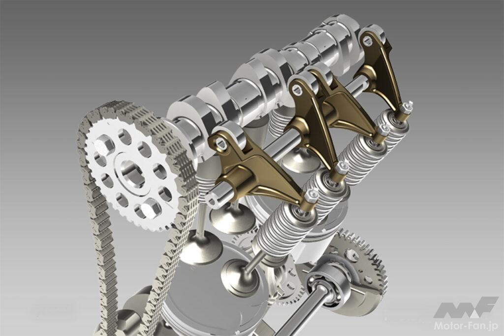 「ホンダ新型ホーネットのエンジンは2気筒！｜エンジンの詳細を世界初公開！｜92馬力のユニカム4バルブ755ccエンジン搭載」の14枚目の画像