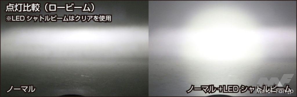 「ホンダ・CT125ハンターカブ｜ヘッドライトの明るさを補助するキットです。　キタコ・LEDシャトルビーム」の1枚目の画像