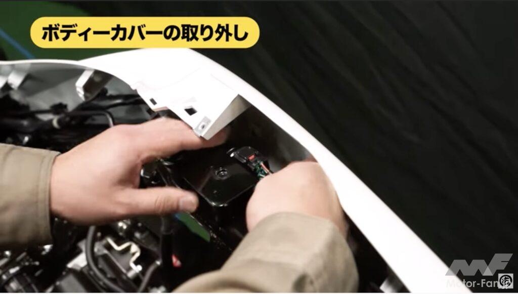 「【動画モトチャンプTV】PCXの足つきを良くする方法！ SP武川のローダウンリヤショックで車高マイナス20mm」の8枚目の画像