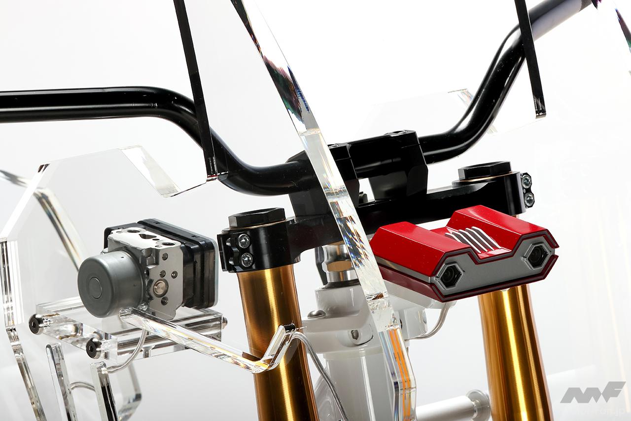 「ブレーキ、エンジン、サスペンションの制御でバイクの安全を飛躍的に高めるシステム｜「日立Astemo」がライダーアシスト機能・二輪ADASを開発中【EICMA2022】」の2枚目の画像