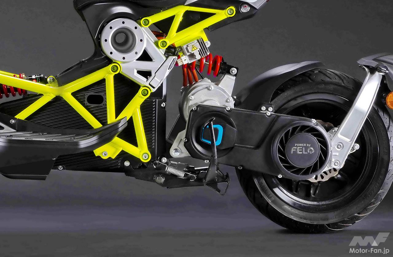 「お次は電動スクーター !?　イタルジェット・ドラッグスターに排気量125cc相当の電動モデルが登場！「# e01 エレクトリック」【EICMA2022】」の4枚目の画像