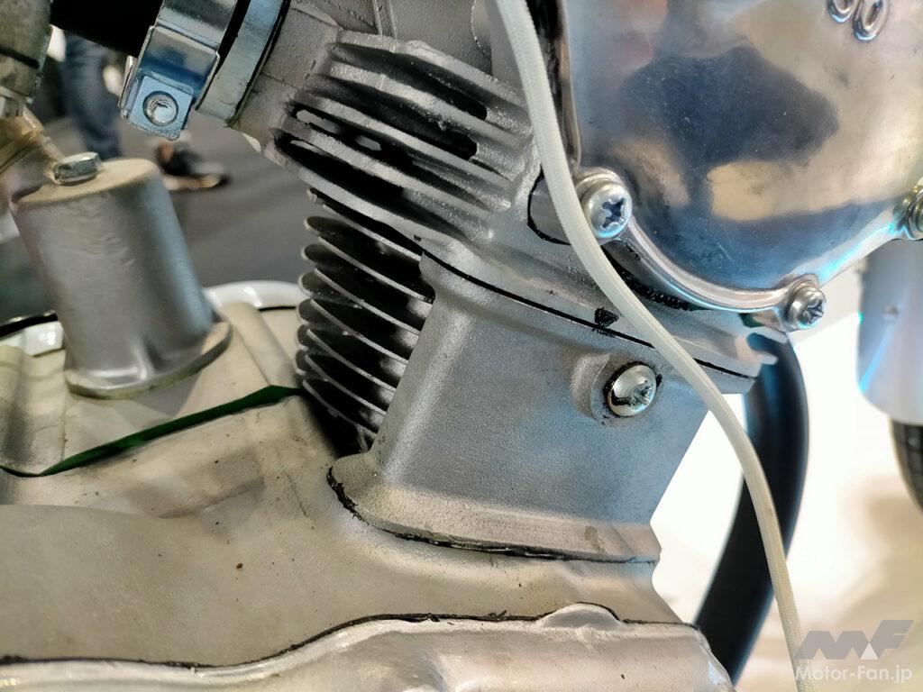 「東京オートサロン会場で見つけたバイクねた｜金属3DプリンターでCR110カブレーシング用エンジン部品を製作【東京オートサロン2023】」の15枚目の画像
