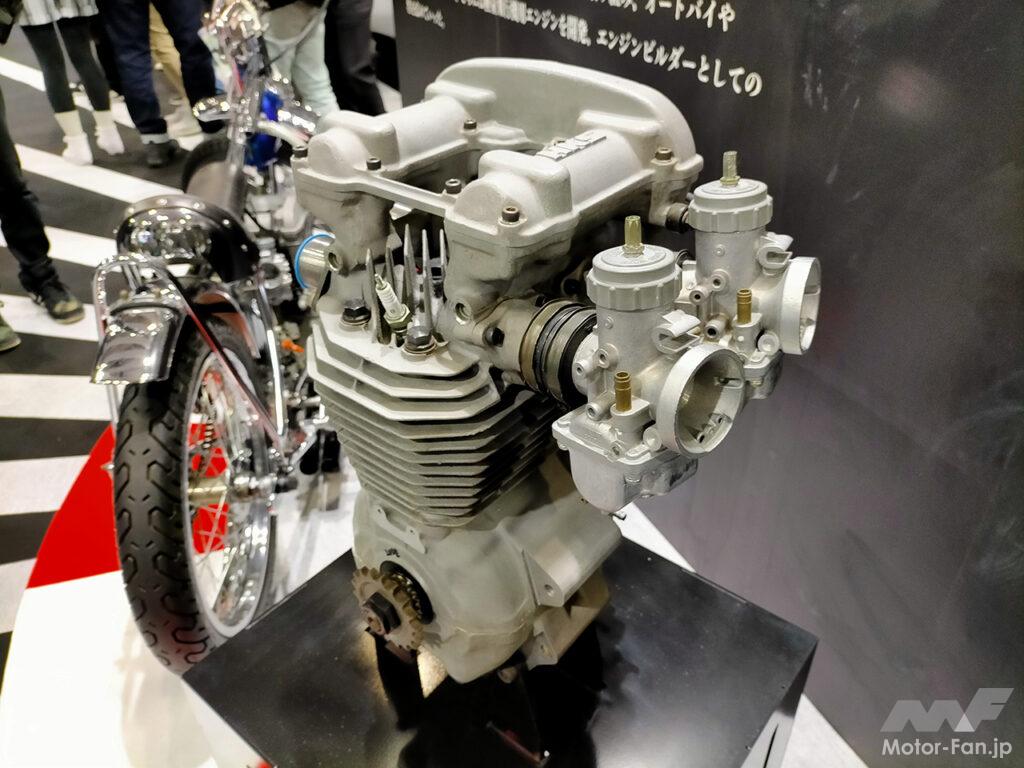 「東京オートサロン2023会場で見つけたバイクネタ。チューニングメーカー「HKS」が開発！オートレースを席巻した伝説のエンジン“200E”【東京オートサロン2023】」の9枚目の画像