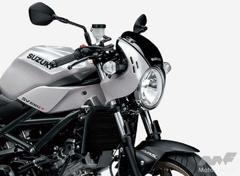 「スズキ、伝統的な外観を取り入れたネオレトロのロードスポーツバイク 「SV650X ABS」をカラーリング変更して発売」の3枚目の画像