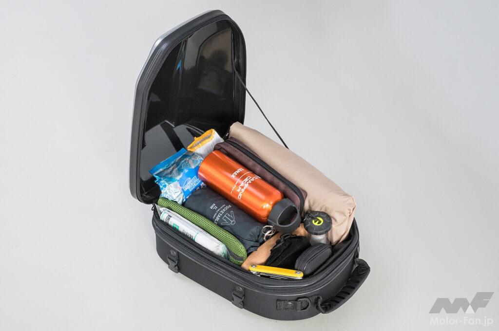 「このシートバッグ、取付ベルトがピロピロ、ピラピラしないのが良い。「Tベルトストッパー」新採用のタナックス・シェルシートバッグ2」の33枚目の画像