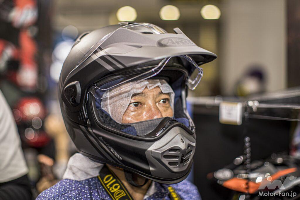 「話題の新ヘルメット、あれこれかぶってみました。｜ アライ・ショウエイ・カブト 大阪・東京モーターサイクルショー2023」の1枚目の画像