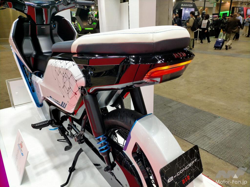 「大手チェーンメーカー「D.I.D」が電動バイクを製作！　外装・フレーム・足周りは独自開発。e-CONCEPT｜大阪・東京モーターサイクルショー2023」の11枚目の画像