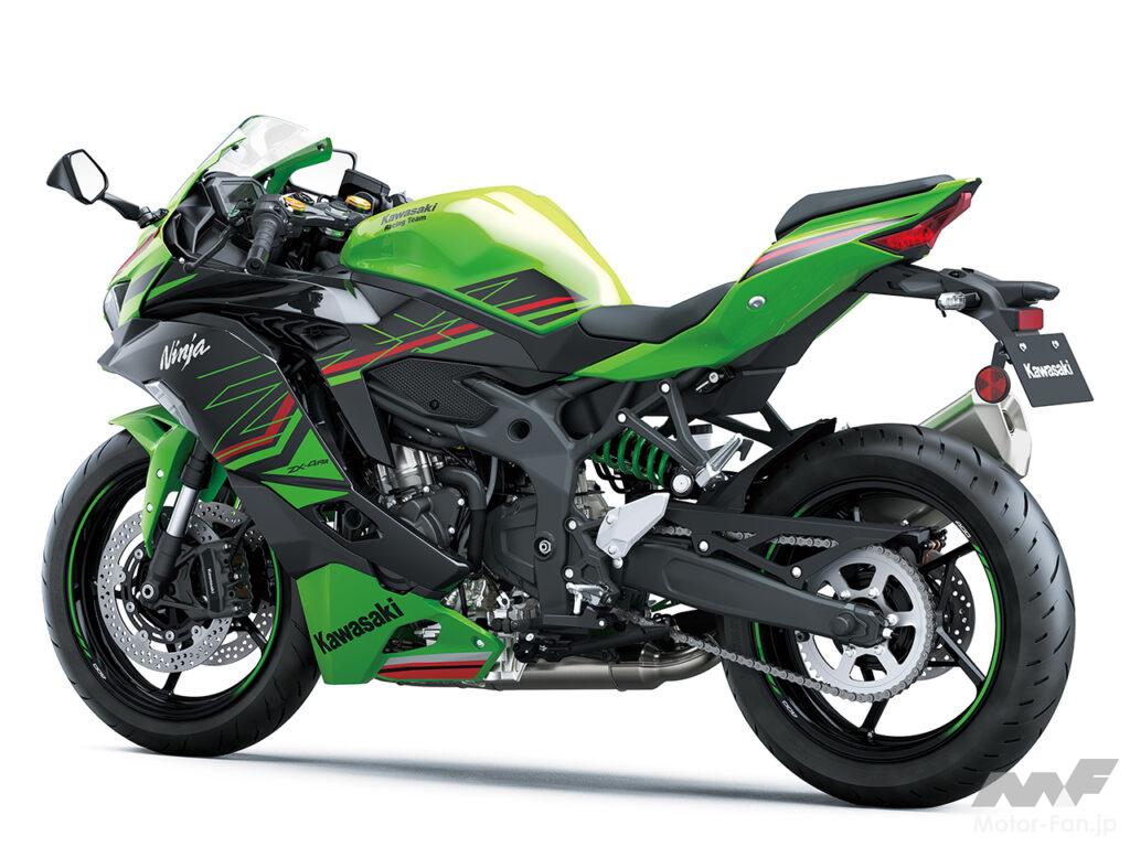 「これは良き400cc！　カワサキの新型４気筒 Ninja ZX-4RR KRT EDITION／Ninja ZX-4R SEを解説【スタイリング・装備編】」の4枚目の画像