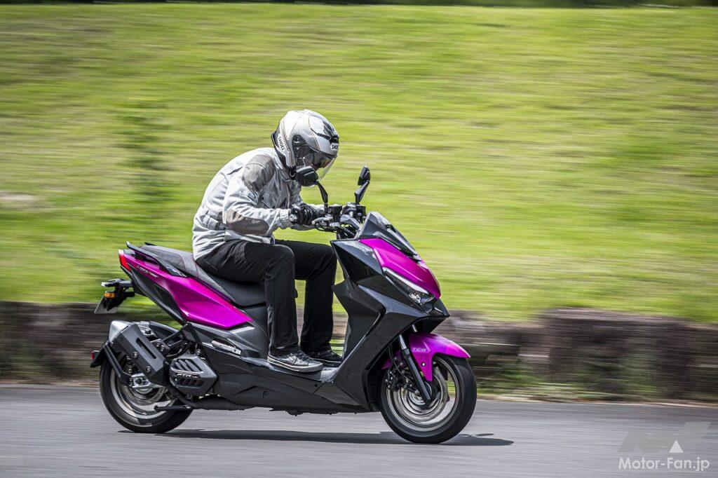 「走りは超キビキビ、色はハデハデ！ 排気量175ccの街に程よいスクーター、KRV180TCS｜キムコ」の1枚目の画像