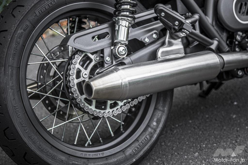 「バーチカルツインのシンプル系バイク、クロムウェル1200試乗記｜ボンネビルT120を標榜したBRIXTONのフラッグシップモデル」の22枚目の画像
