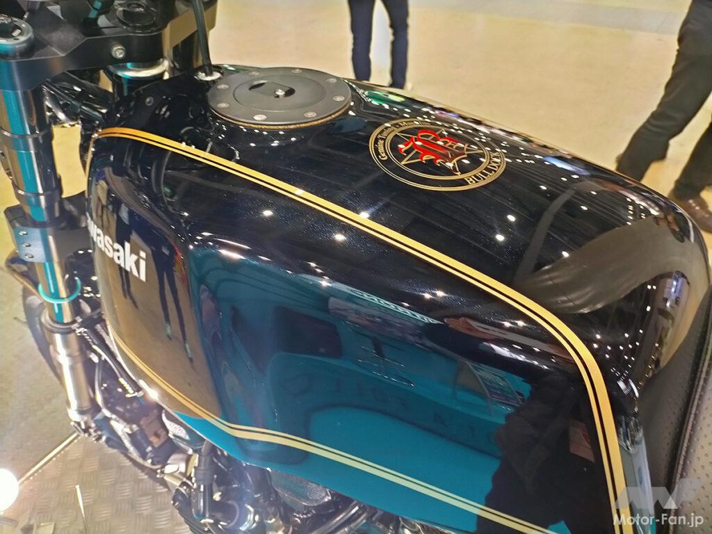 「タレント・ユージ氏の情熱を具現化！　前後にナイトロン製サスを採用したカワサキZ1000MKⅡの超贅沢なフルカスタム｜モーターサイクルショー2024」の17枚目の画像