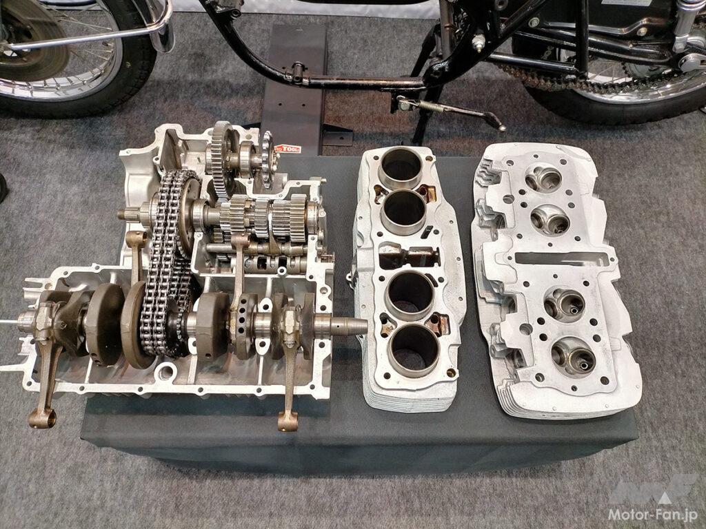 「伝説の4気筒車・ホンダCB750FOURのエンジンを解剖！　RCレーサー継承のショートストローク型DOHC4バルブではなく、ロングストローク型SOHC2バルブを選択、その訳は？」の2枚目の画像