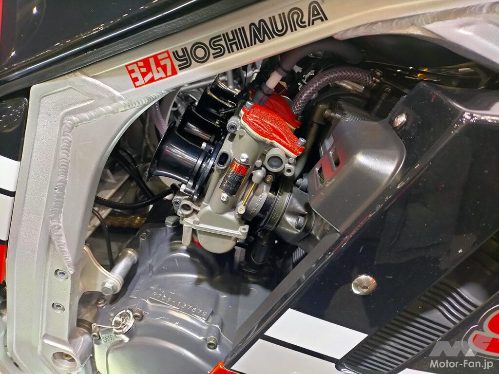 「“ポップ・ヨシムラ”が手掛けた世界初の集合管を装着したホンダ ドリームCB750FOURレーサー。1986年デイトナ＆8耐出場のヨシムラスズキGSX-R750もあり｜モーターサイクルショー2024」の12枚目の画像
