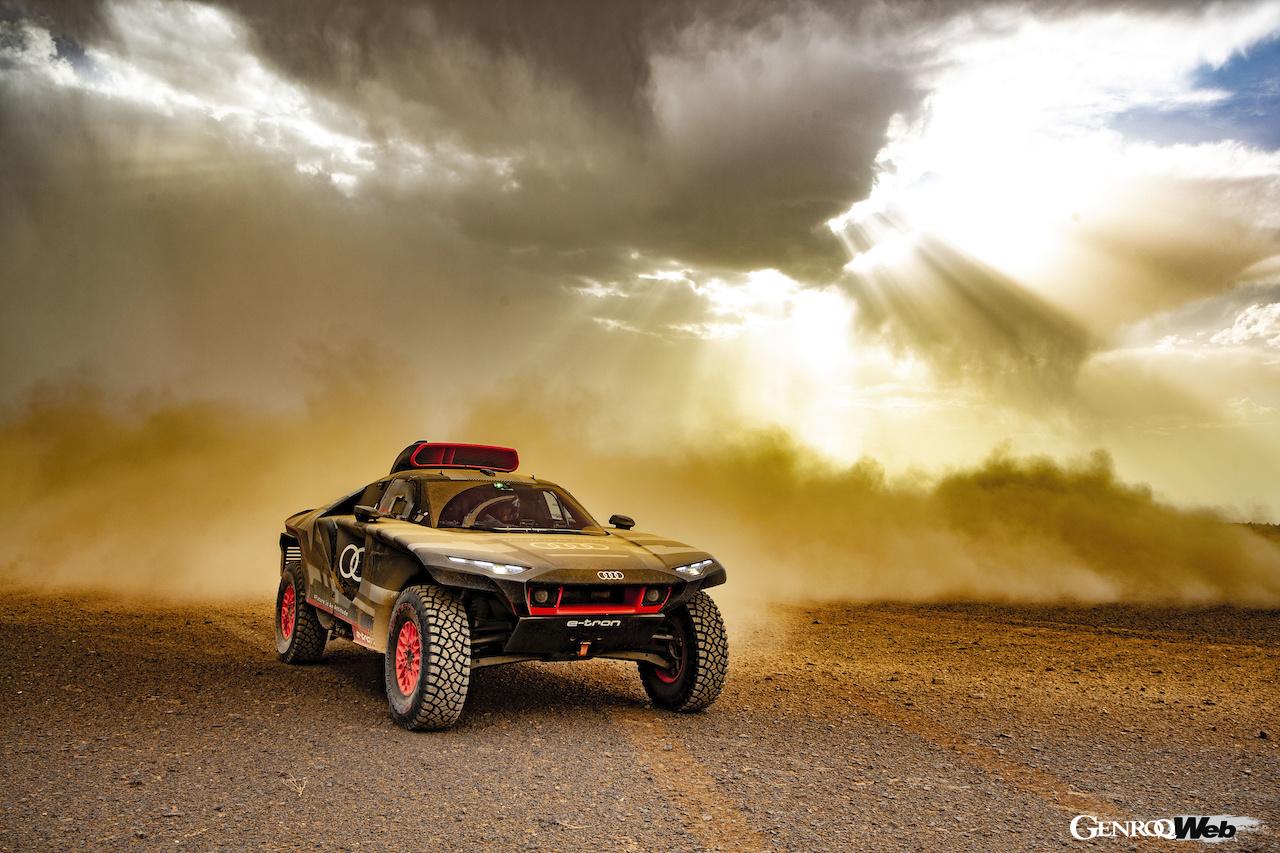 「ダカールを目指すアウディRS Q e-tron。「砂漠で充電」を可能にした電動ラリーマシンがモロッコを走る」の14枚目の画像