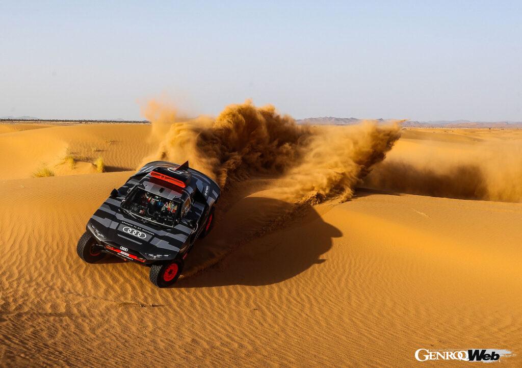 「ダカールを目指すアウディRS Q e-tron。「砂漠で充電」を可能にした電動ラリーマシンがモロッコを走る」の4枚目の画像