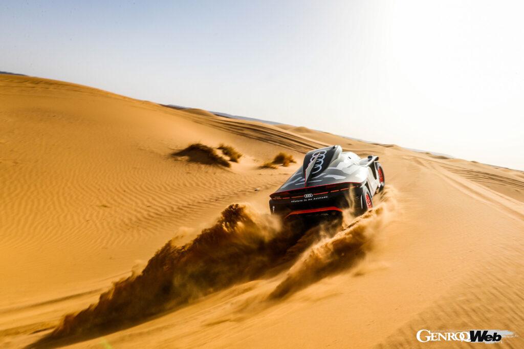 「ダカールを目指すアウディRS Q e-tron。「砂漠で充電」を可能にした電動ラリーマシンがモロッコを走る」の5枚目の画像