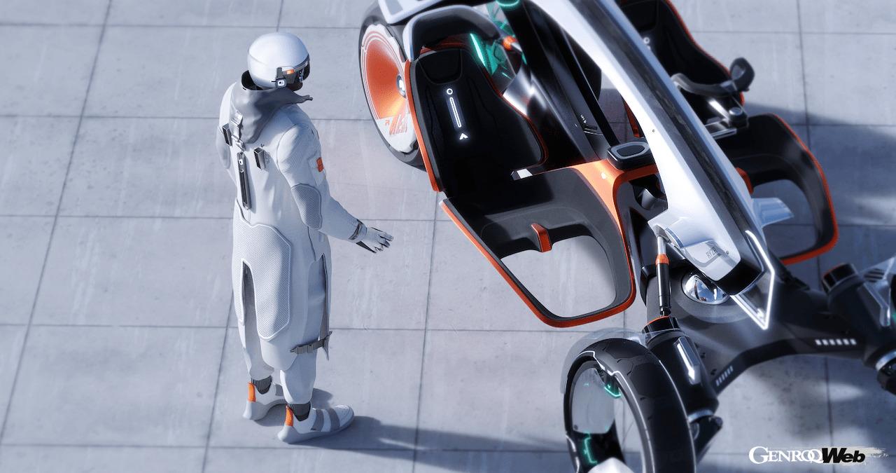 「スーツとクルマが連動!? ウェアラブルな電動コンセプトカー「R RYZR」発表 【動画】」の9枚目の画像