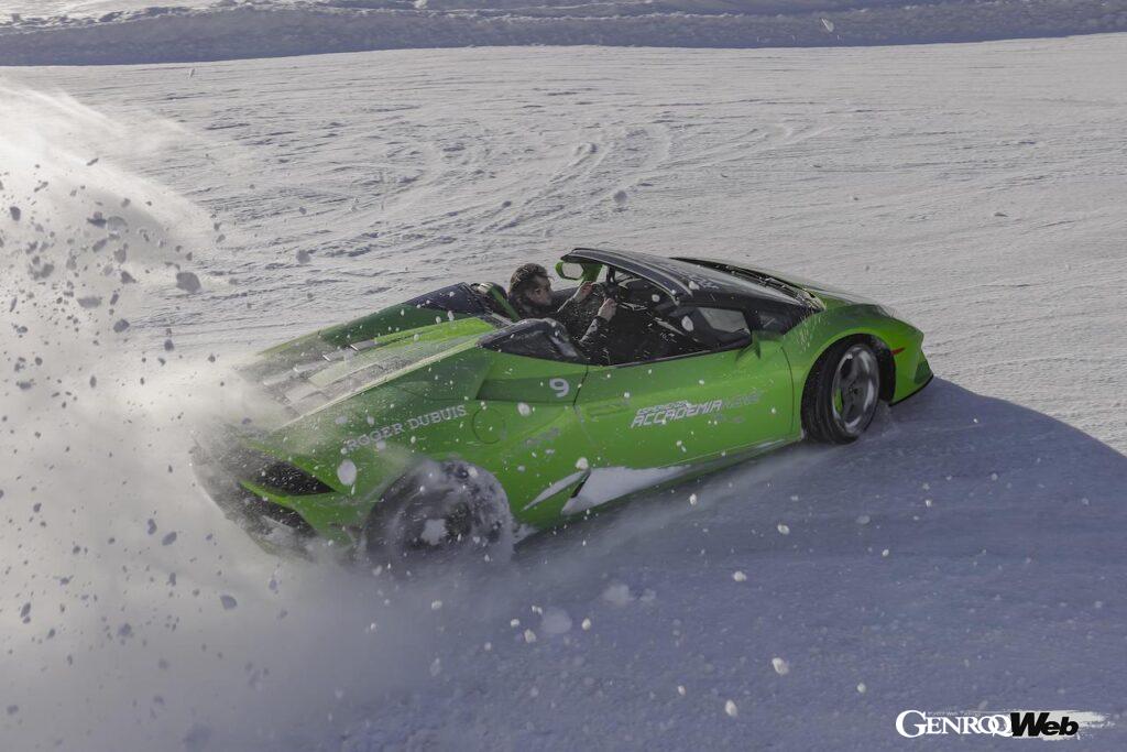 「ランボルギーニを氷雪上で自在に操る！ 3年ぶりに「ランボルギーニ・アカデミア・ネーヴェ」開催」の4枚目の画像