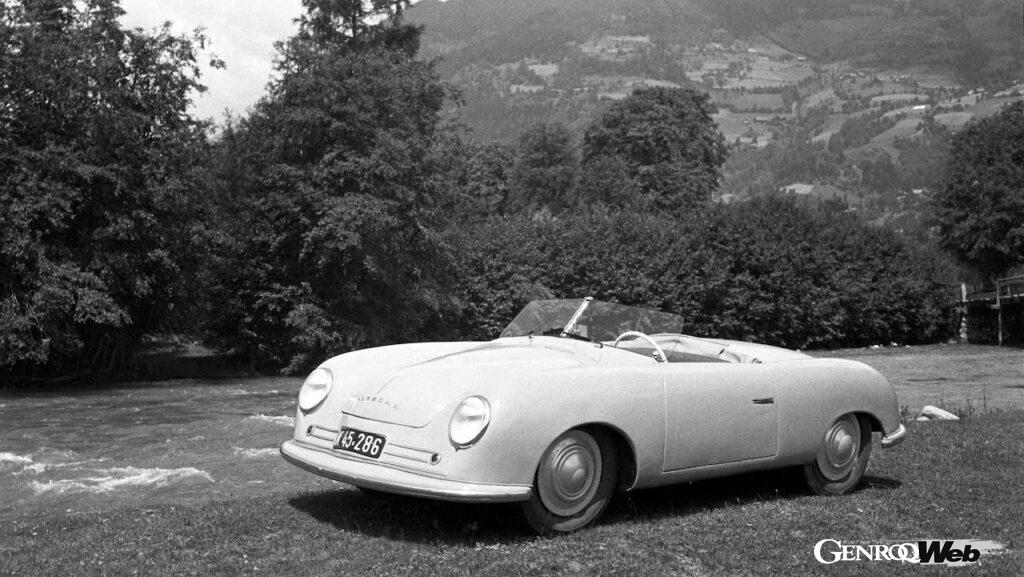 1931年にフェルディナント・ポルシェの設計事務所が立ち上げられ、プロジェクトごとに番号が振られることになった。そして、その数字が「365」に達した時、初めて自社の名前を冠したスポーツカーが誕生することになった。