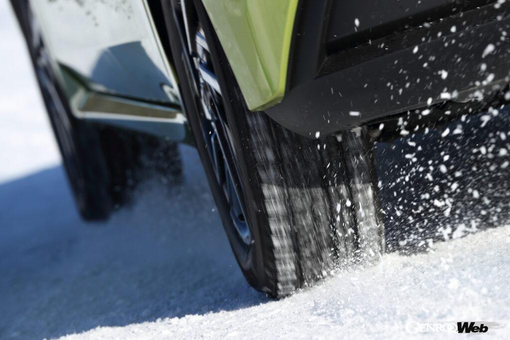 日産 電動車雪上試乗会。雪上ドライビングイメージ