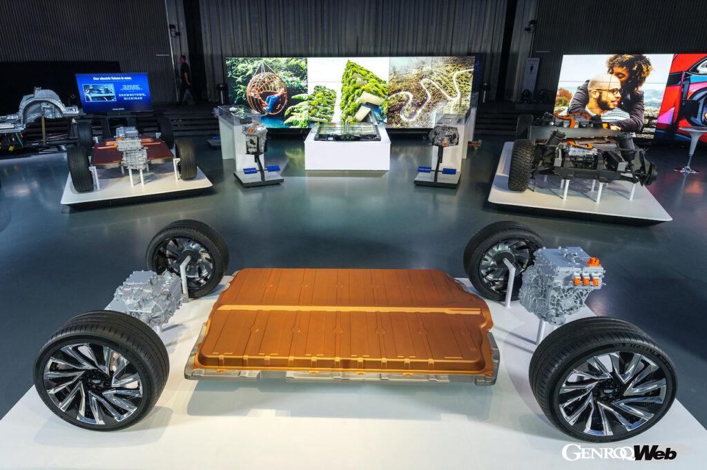 GMとホンダが共同開発する新型EVシリーズは、GMの次世代アルティウム・バッテリー（写真）を搭載。人気のコンパクトSUVなどを含み、2027年から順次投入を予定している。