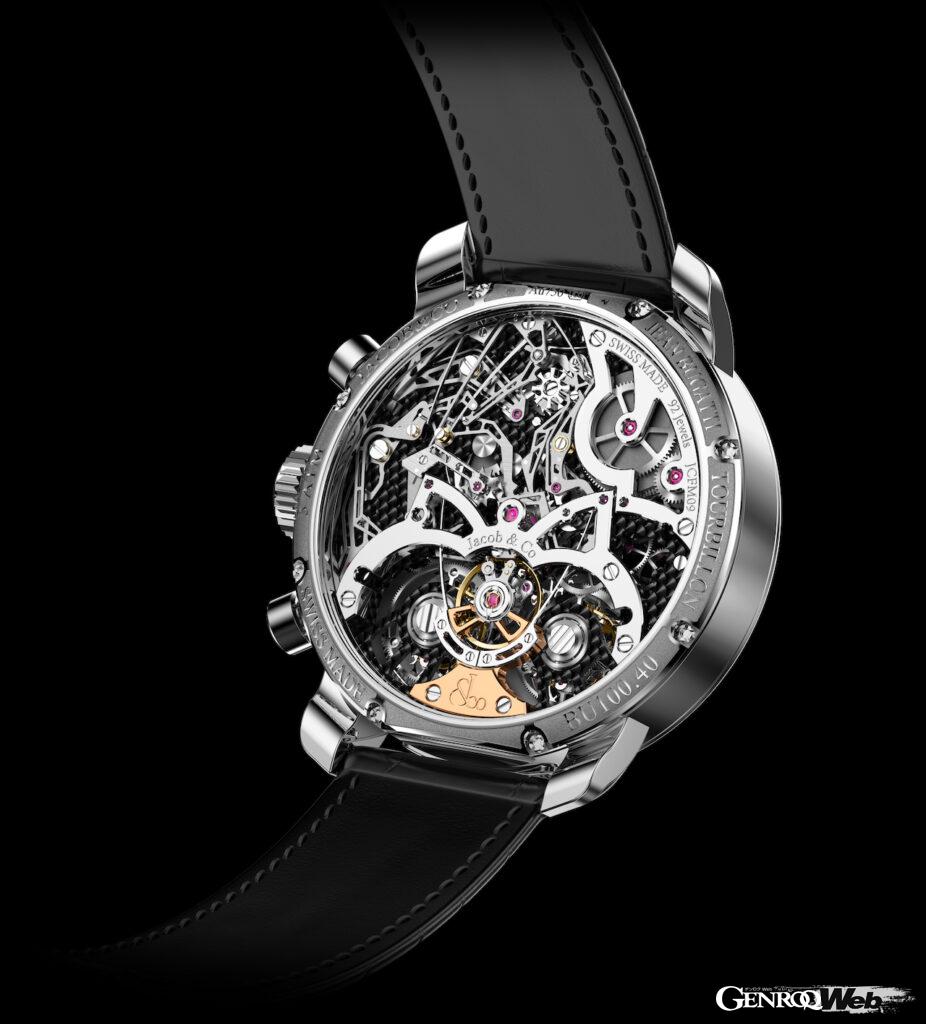 ブガッティ×ジェイコブが制作した新作腕時計、ジャン・ブガッティ タイムピース。ケース背面