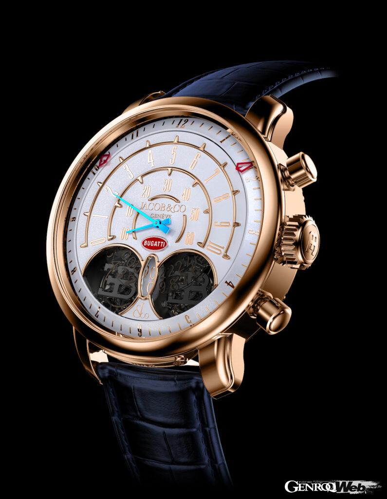 ブガッティ×ジェイコブが制作した新作腕時計、ジャン・ブガッティ タイムピース。18Kローズゴールド仕様