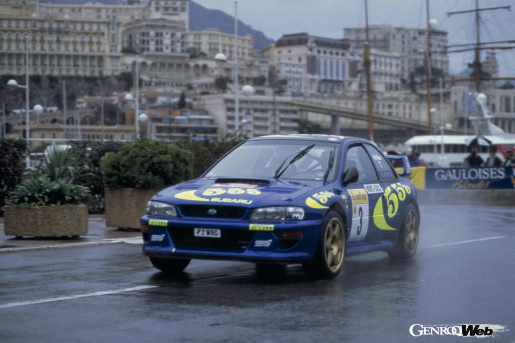 1997年、WRCに投入されたインプレッサWRC97は、8勝を挙げてマニュファクチャラーズ選手権タイトルを獲得。これを記念して限定販売されたのが、インプレッサ 22Bだった。