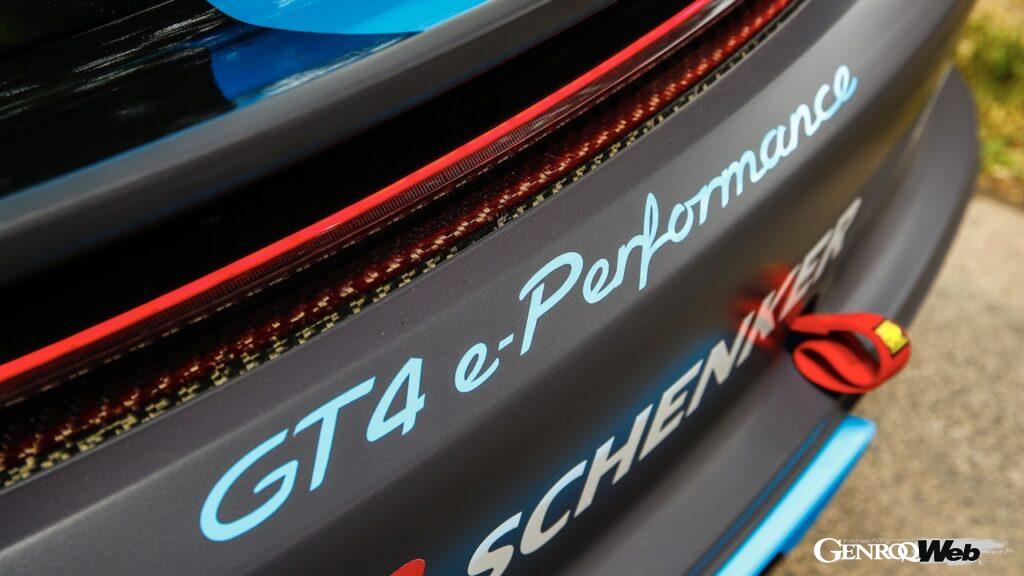 「電動レーシングカー「ポルシェ 718 ケイマン GT4 eパフォーマンス」、グッドウッドで初披露 【動画】」の5枚目の画像