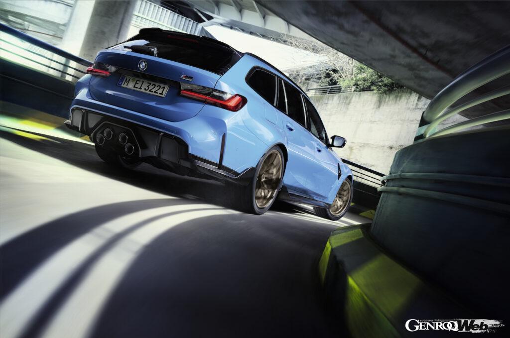 「まるでDTMマシン？ BMW M3 ツーリングに、レーシングカーを思わせるカーボン製「Mパフォーマンス・パーツ」が登場」の1枚目の画像
