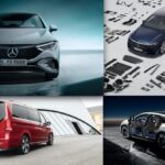 メルセデス・ベンツ EQE、EQS、EQV、EQS SUVの4台イメージ