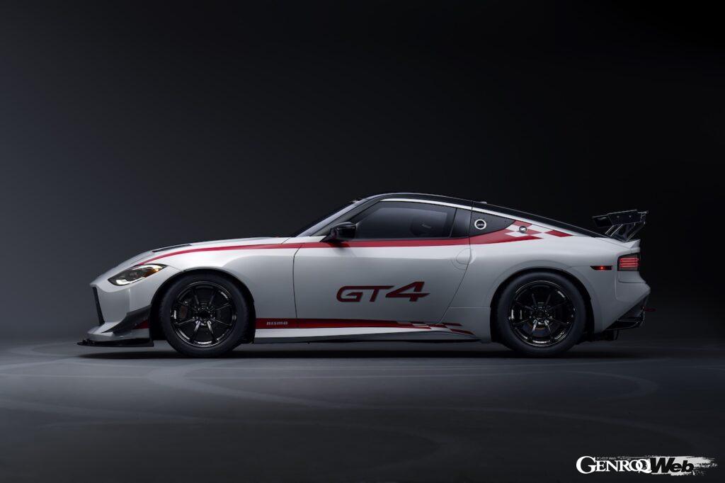 日産と日産モータースポーツ＆カスタマイズが共同開発した、最新カスタマーレーシングカー「Nissan Z GT4」。