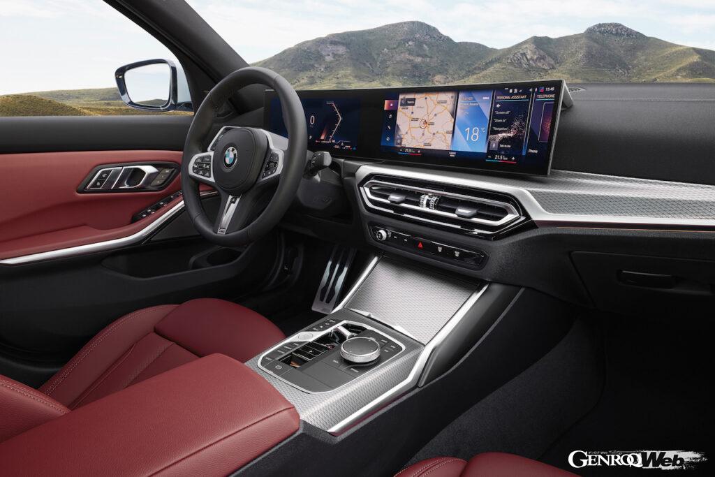 「BMW 3シリーズ セダン」改良新型のインテリア。