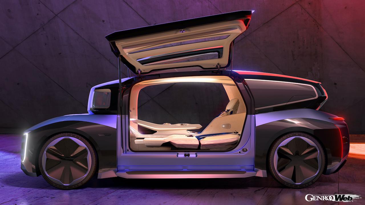 「「ガルウィングのMPV!?」フォルクスワーゲンが提案する電気自動車は居間にも寝室にも変身できる」の9枚目の画像