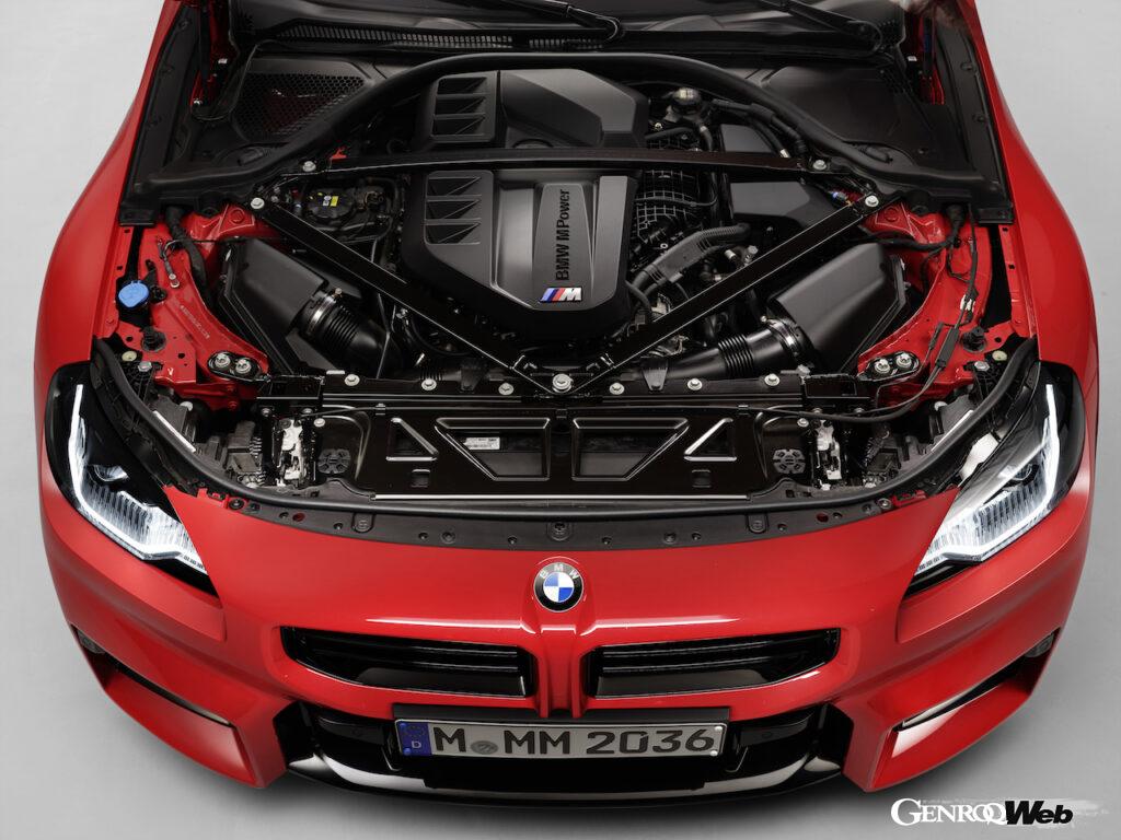 2代目に進化した、新型BMW M2の3.0リッター直6ツインターボ。
