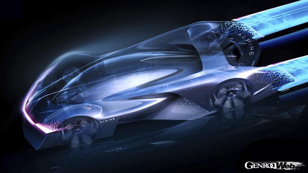 「未来のレーシング・アルピーヌを示唆する「アルペングロー」のパワートレインは水素【動画】」の11枚目の画像
