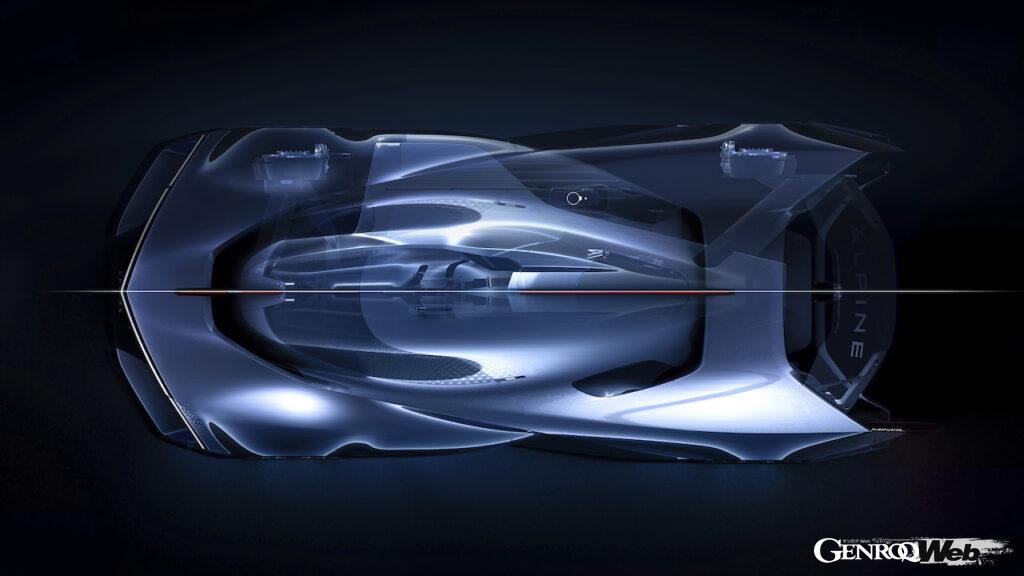 「未来のレーシング・アルピーヌを示唆する「アルペングロー」のパワートレインは水素【動画】」の12枚目の画像