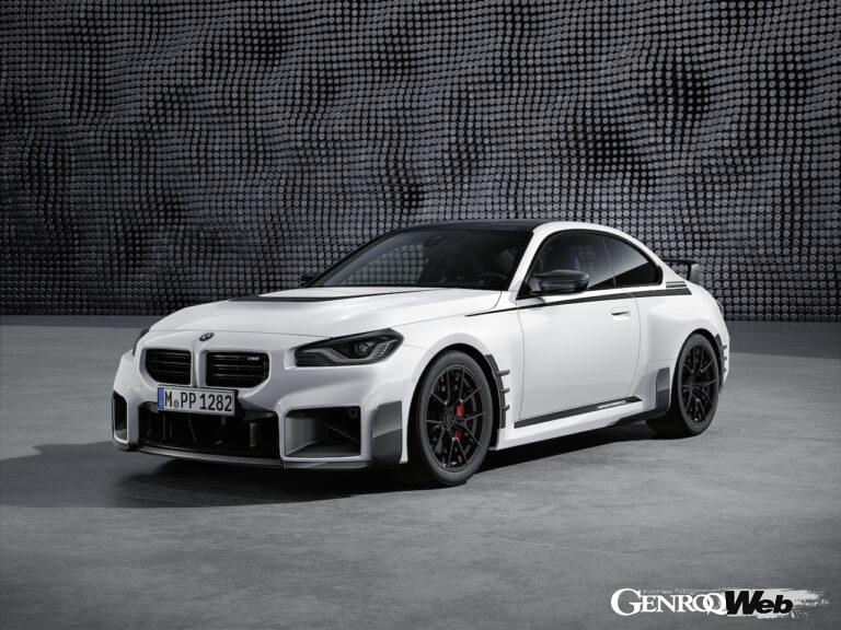 新型BMW M2用BMW M パフォーマンスパーツに用意された、カーボンファイバー製エクステリアパーツ。
