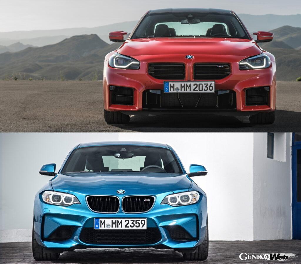 「「BMW M2」を新旧比較して激熱コンパクトスポーツ6年分の進化を考察「新型を待つ？ 旧型でも見劣りしない？」」の1枚目の画像