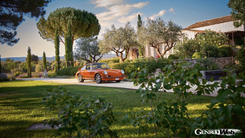 アンドレ・ロッテラーが所有する、ブラッドオレンジのポルシェ 911カレラ RS 2.7「シャシーナンバー0027」。