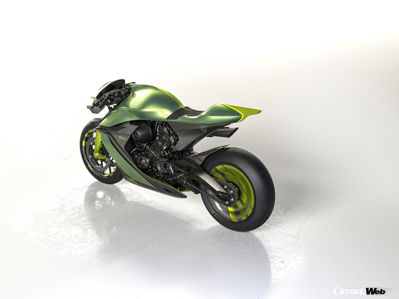 「アストンマーティンによるサーキット専用バイク「AMB 001 プロ」は88台限定生産で即完売」の2枚目の画像
