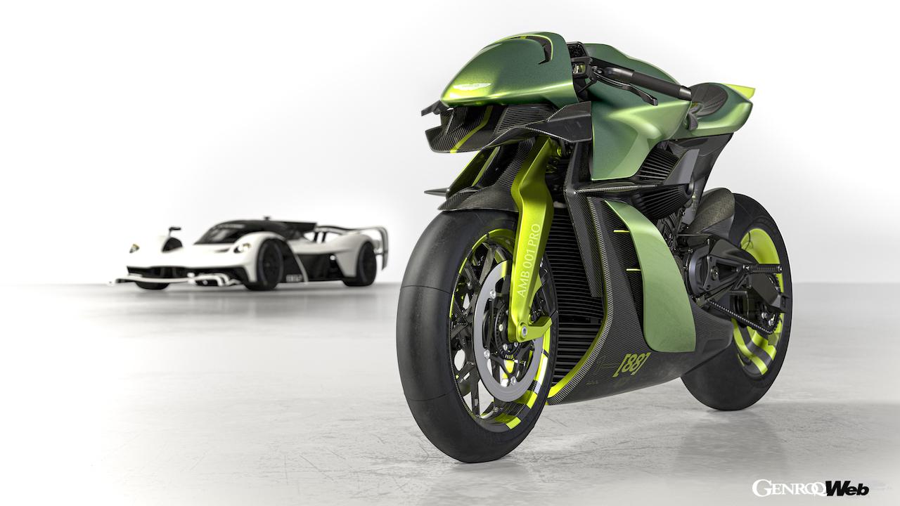 「アストンマーティンによるサーキット専用バイク「AMB 001 プロ」は88台限定生産で即完売」の6枚目の画像