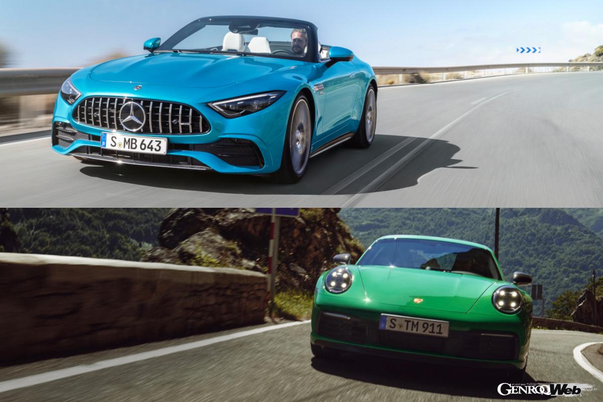 「メルセデスAMG SL（1648万円）とポルシェ911カレラT（1640万円）ほぼ同じ価格の最新スポーツカーを比較する」の26枚目の画像